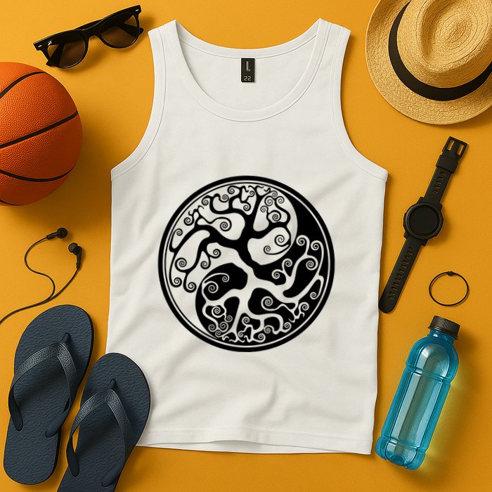 Yin Yang Tree Of Life Tank Top