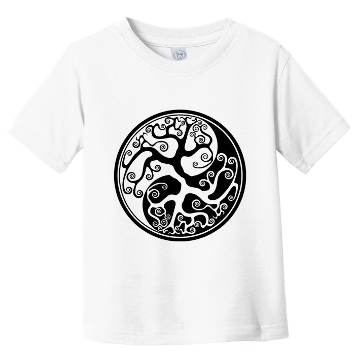Yin Yang Tree Of Life Toddler T-Shirt
