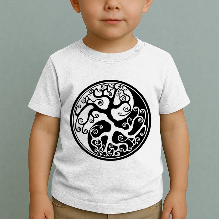 Yin Yang Tree Of Life Toddler T-Shirt