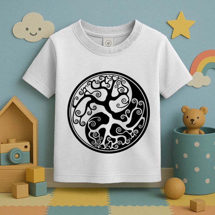 Yin Yang Tree Of Life Toddler T-Shirt