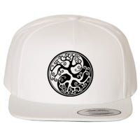 Yin Yang Tree Of Life Wool Snapback Cap