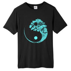 Yin Yang Turquoise Blue Bonsai Tree Japanese Buddhist Zen Gift Tall Fusion ChromaSoft Performance T-Shirt