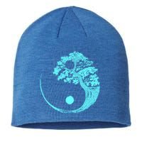 Yin Yang Turquoise Blue Bonsai Tree Japanese Buddhist Zen Gift Sustainable Beanie