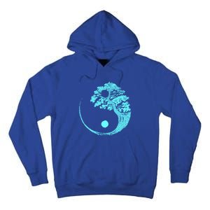 Yin Yang Turquoise Blue Bonsai Tree Japanese Buddhist Zen Gift Tall Hoodie