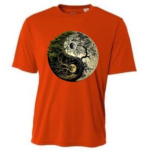 Yin Yang Tree Of Life Funny Cooling Performance Crew T-Shirt