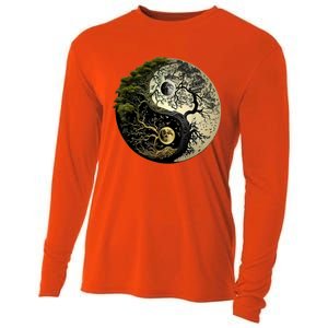 Yin Yang Tree Of Life Funny Cooling Performance Long Sleeve Crew