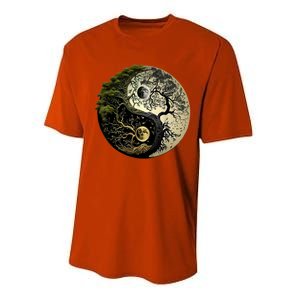 Yin Yang Tree Of Life Funny Performance Sprint T-Shirt