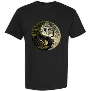 Yin Yang Tree Of Life Funny Garment-Dyed Heavyweight T-Shirt