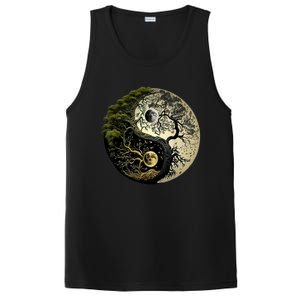 Yin Yang Tree Of Life Funny PosiCharge Competitor Tank