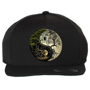 Yin Yang Tree Of Life Funny Wool Snapback Cap