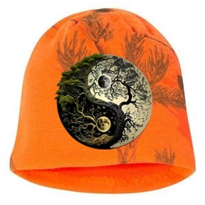 Yin Yang Tree Of Life Funny Kati - Camo Knit Beanie