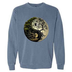 Yin Yang Tree Of Life Funny Garment-Dyed Sweatshirt