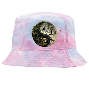 Yin Yang Tree Of Life Funny Tie-Dyed Bucket Hat