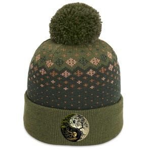 Yin Yang Tree Of Life Funny The Baniff Cuffed Pom Beanie