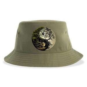 Yin Yang Tree Of Life Funny Sustainable Bucket Hat