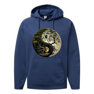 Yin Yang Tree Of Life Funny Performance Fleece Hoodie