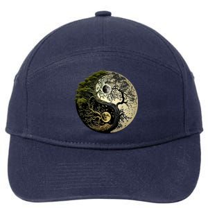 Yin Yang Tree Of Life Funny 7-Panel Snapback Hat