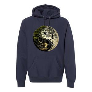 Yin Yang Tree Of Life Funny Premium Hoodie