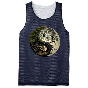 Yin Yang Tree Of Life Funny Mesh Reversible Basketball Jersey Tank