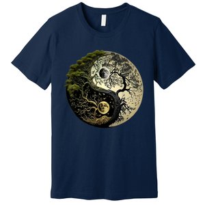 Yin Yang Tree Of Life Funny Premium T-Shirt