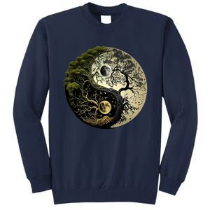 Yin Yang Tree Of Life Funny Tall Sweatshirt