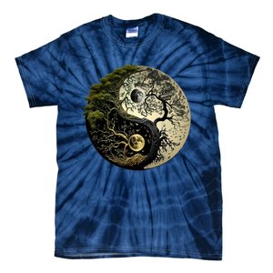 Yin Yang Tree Of Life Funny Tie-Dye T-Shirt