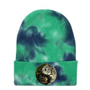 Yin Yang Tree Of Life Funny Tie Dye 12in Knit Beanie