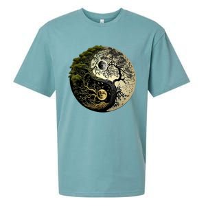 Yin Yang Tree Of Life Funny Sueded Cloud Jersey T-Shirt