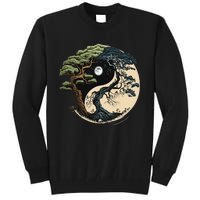 Yin Yang Tree Of Life On Buddhist Bonsai Tree Tall Sweatshirt