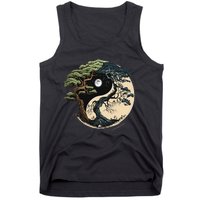 Yin Yang Tree Of Life On Buddhist Bonsai Tree Tank Top