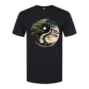 Yin Yang Tree Of Life On Buddhist Bonsai Tree Softstyle CVC T-Shirt