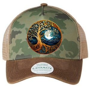 Yin Yang Tree Of Life Legacy Tie Dye Trucker Hat