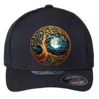 Yin Yang Tree Of Life Flexfit Unipanel Trucker Cap