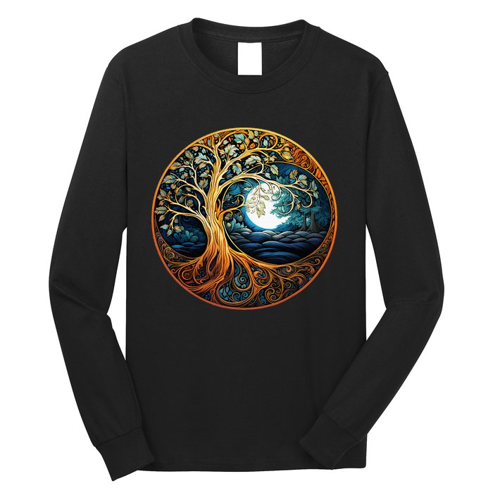 Yin Yang Tree Of Life Long Sleeve Shirt