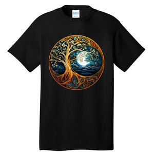 Yin Yang Tree Of Life Tall T-Shirt