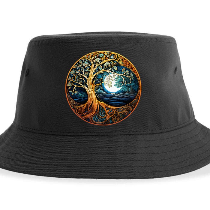 Yin Yang Tree Of Life Sustainable Bucket Hat