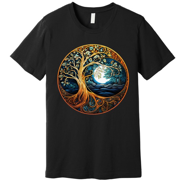 Yin Yang Tree Of Life Premium T-Shirt