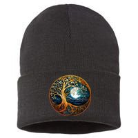 Yin Yang Tree Of Life Sustainable Knit Beanie