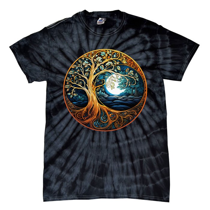 Yin Yang Tree Of Life Tie-Dye T-Shirt