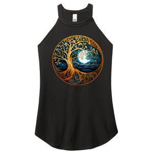 Yin Yang Tree Of Life Women's Perfect Tri Rocker Tank