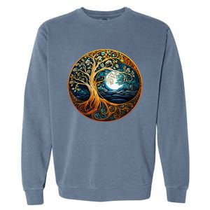 Yin Yang Tree Of Life Garment-Dyed Sweatshirt