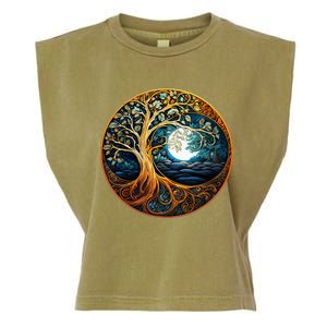 Yin Yang Tree Of Life Garment-Dyed Women's Muscle Tee