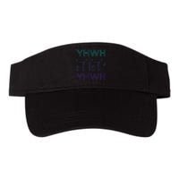 YHWH Yahweh Tetragrammaton Hebrew Name of God JHWH JW Retro Valucap Bio-Washed Visor