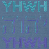 YHWH Yahweh Tetragrammaton Hebrew Name of God JHWH JW Retro Garment-Dyed Sweatshirt