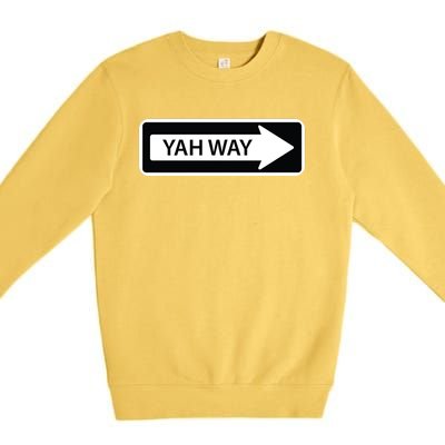 YahLives Yah Way Christian Premium Crewneck Sweatshirt