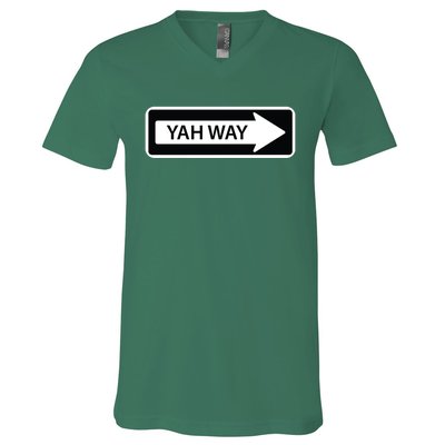 YahLives Yah Way Christian V-Neck T-Shirt