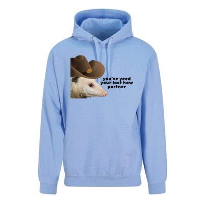 YouVe Yeed Your Last Haw Partner Possum Meme Unisex Surf Hoodie