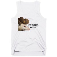 YouVe Yeed Your Last Haw Partner Possum Meme Tank Top