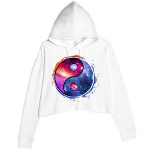 Yin Yang Crop Fleece Hoodie