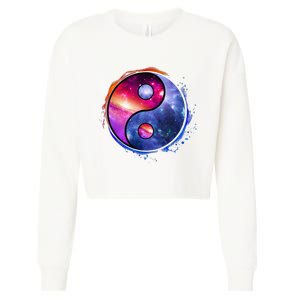 Yin Yang Cropped Pullover Crew